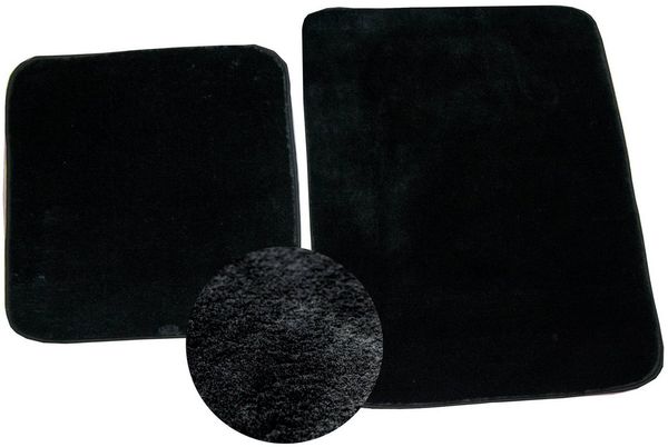 TeppichHome24 Teppich Badteppich WC Set 2 teilig waschbar in rosa, rechteckig, Höhe: 18 mm