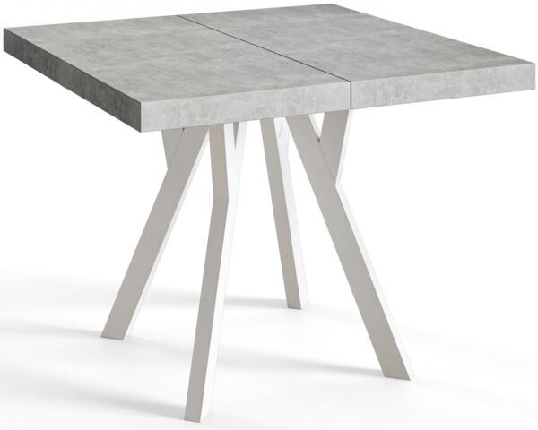 Alpi-Möbel Esstisch Wohnzimmertisch - Ausziehbarer rechteckiger Tisch - Hellbeton, Ausziehbar, 2 x Einsatz 50 cm Bild 5