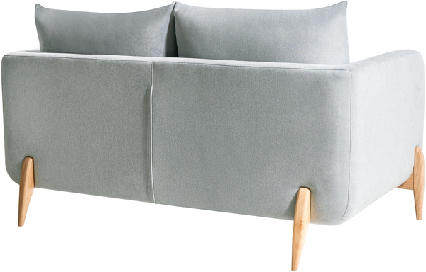 Sofa 2-Sitzer GIMO Chenillegewebe Hellblau Bild 5