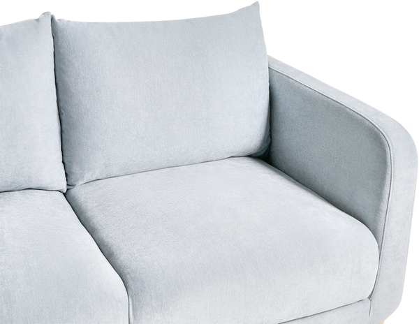 Sofa 2-Sitzer GIMO Chenillegewebe Hellblau Bild 7