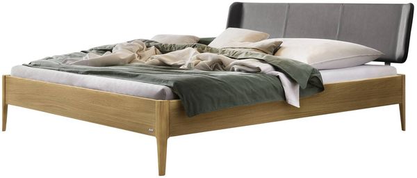 Hasena Lounge Varese 160x200 Eiche bright, geölt - Fusshöhe 25 cm Massivholzbett