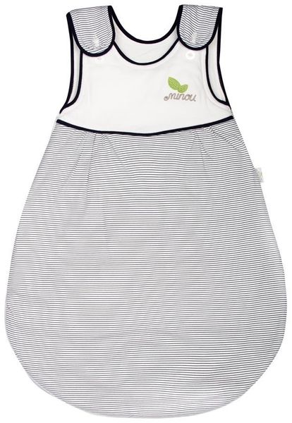Minou leichter Baby Schlafsack aus Bio Baumwolle Navy Stripes