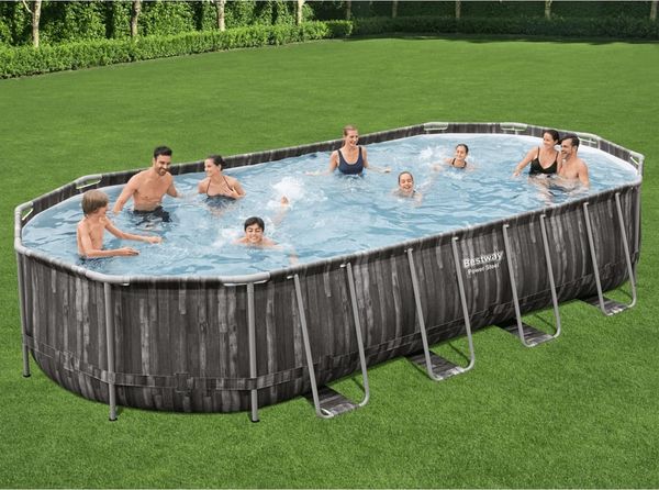 Bestway Swimmingpool Set Oval 7,32x3,66x1,22 m 3202689