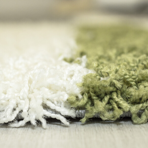 Hochflor Teppich Gianna rund - 200 cm Durchmesser - Grün Bild 2