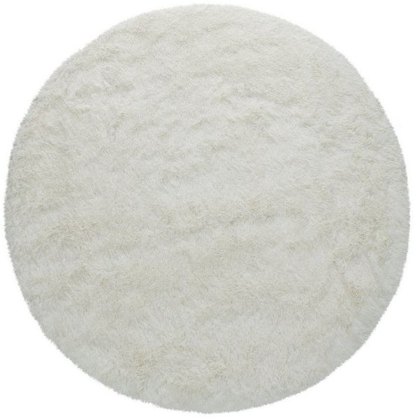 TT Home Teppich Diele, Esszimmer, Flur, Schlafzimmer, Wohnzimmer, Rund, Höhe: 37 mm, Teppich Wohnzimmer Hochflor Langflor Weich Soft Modernes Einfarbiges D Bild 3