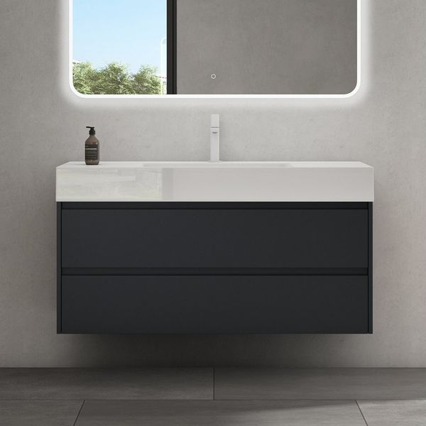 doporro Badmöbel-Set Badezimmermöbel Badezimmer Waschbecken Waschtisch Deep