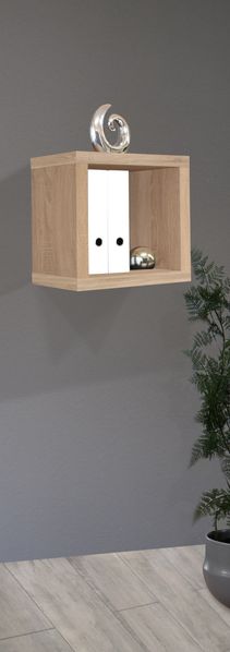 Mäusbacher Office Würfel Holzwerkstoff 40 x 41 x 40 cm Eiche sägerau