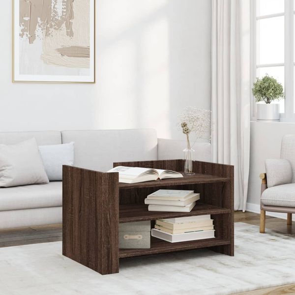 vidaXL Couchtisch Braun Eichen-Optik 80x50x50 cm Holzwerkstoff 848345