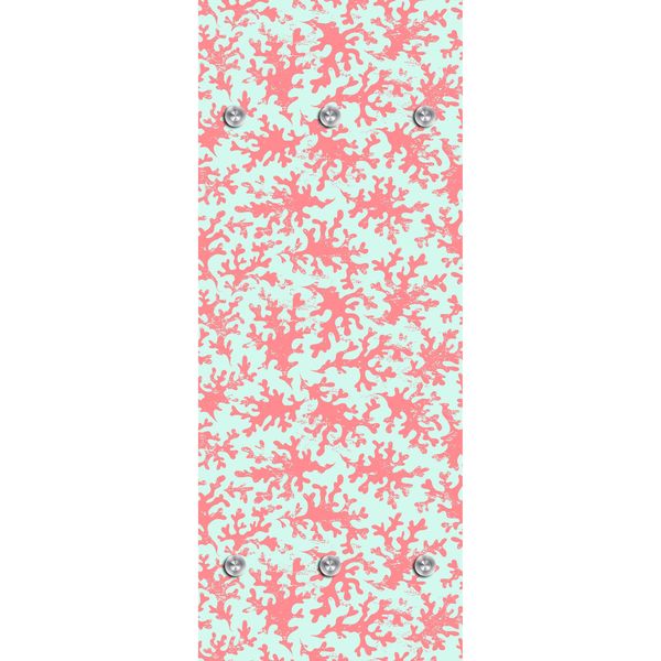 Queence Garderobe - "Melee" Druck auf hochwertigem Arcylglas inkl. Edelstahlhaken und Aufhängung, Format: 50x120cm