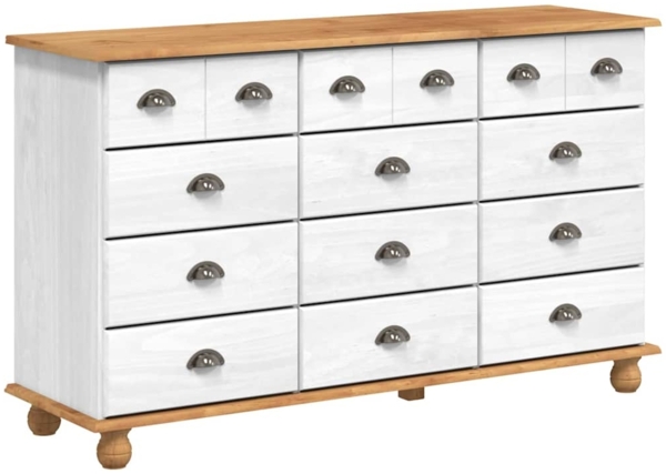 vidaXL Schubladenkommode mit Schubladen ASKIM Weiß 79 x 40 x 133,5 cm 4105429