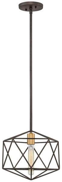 Elstead Lighting Astrid 1-Light Pendelleuchte 1-flammig Bronze Schwarz E27