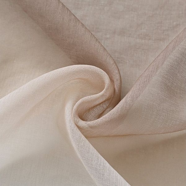 TUWENA Gardine 2er Farbverlauf Vorhänge Gardine, Mit Ösen Transparente Voile Gardine