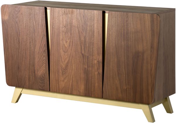 Sideboard Nussbaum-Echtholzfurnier 150x45x85 braun lackiert BUTTERFLY #108