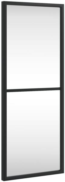 vidaXL Wandspiegel, Metall schwarz, 20x50 cm