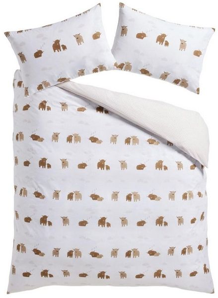 Next Bett-Set Wendbarer Bettbezug- und Kissenbezug, 2er-Pack, Bezug: Polyester (recycelt), Baumwolle