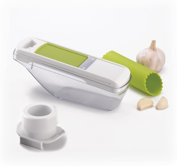 Knoblauch-Set bestehend aus Schneider und Schäler / Knoblauch Set / GSD