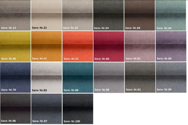 Boxspringbett Schlafzimmerbett 'ABELT', in Stoff Matt Velvet, Blaugrau, 200x200 cm Bild 4