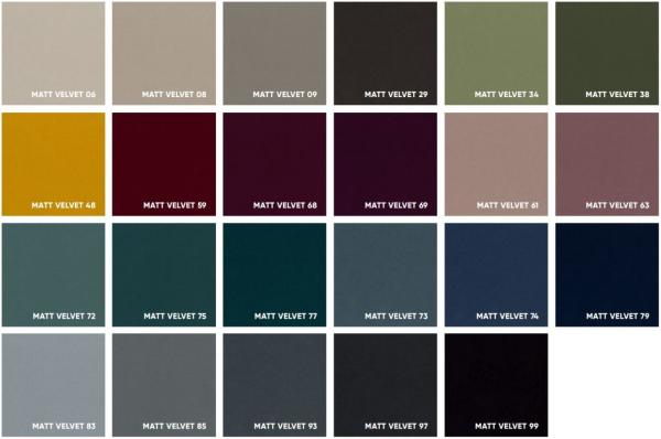 Boxspringbett Schlafzimmerbett 'ABELT', in Stoff Matt Velvet, Blaugrau, 200x200 cm Bild 3