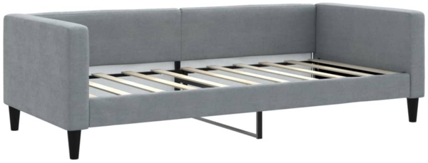 vidaXL Tagesbett Hellgrau 90x190 cm Stoff 353993