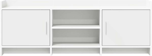 vidaXL TV-Schränk 130 x 33 x 47 cm Weiß Holzwerkstoff 8011171 Bild 4