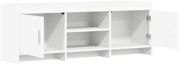 vidaXL TV-Schränk 130 x 33 x 47 cm Weiß Holzwerkstoff 8011171 Bild 3