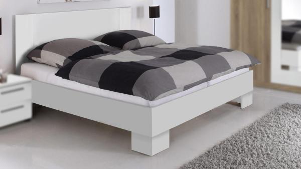 'Martina' Futonbett mit Matratze und Rollrost, weiß, 140x200 cm Bild 2