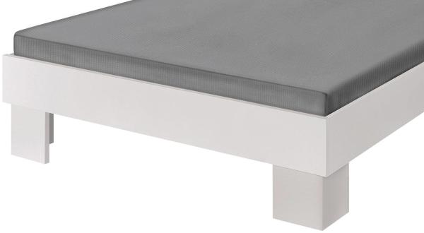 'Martina' Futonbett mit Matratze und Rollrost, weiß, 140x200 cm Bild 3