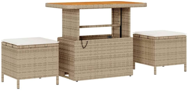 vidaXL Garten-Sofa-Set 12 pcs Beige und Creme 90 x 55 x 71 cm 3363346