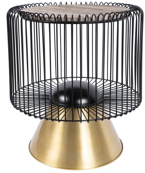 Beistelltisch Malibu 125 Braun / Schwarz / Gold Bild 4
