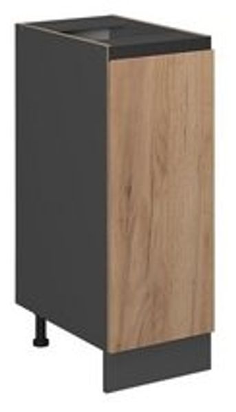 Apothekerschrank R-Line Goldkraft Eiche 30 cm J-Shape, ohne Arbeitsplatte Vicco Bild 6