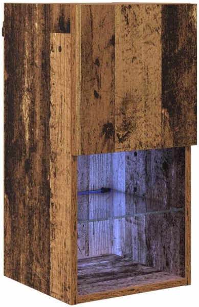 vidaXL Wandmontierter TV-Schrank Altholz 30,5 x 30 x 60 cm 882942