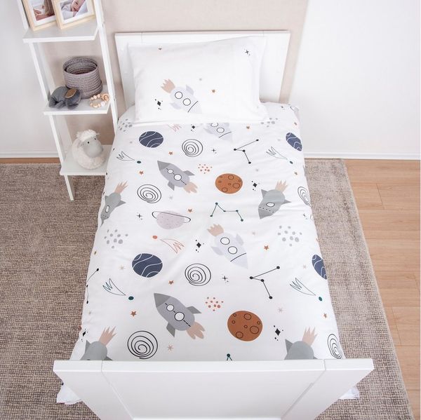 Baby Best Babybettwäsche BabyBest Weltall, Flanell, 2 teilig
