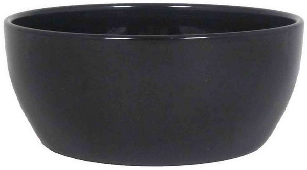 INNA-Glas Pflanzschale Keramik Pflanzenschale, Ø24,5cm, 9,5cm, schwarz