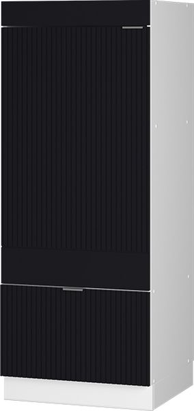 Mikrowellenschrank Fame-Line Schwarz gestreift 60 cm Vicco