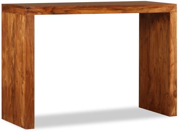 vidaXL Konsolentisch Massivholz mit Honigfarbener Politur 110x40x76 cm 244671