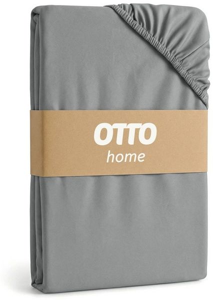 OTTO home Spannbettlaken PHYSALIS in BASIC und PREMIUM Qualität, 100% Baumwolle, Jersey (110 g/m), Gummizug: rundum, (4 Stück), für Matratzen bis 18 cm Höhe, Bettlaken, Spannbetttuch, pflegeleicht