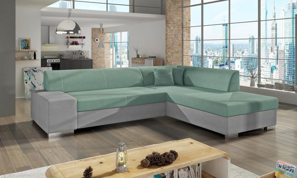Wohnideebilder Porto Grün Ecksofas & Eckcouches P45