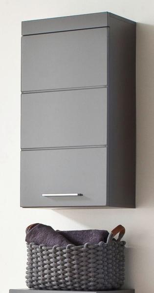 Trendteam 'Amanda' Hängeschrank, Holz, 77 x 23 x 37 cm, Grau Hochglanz