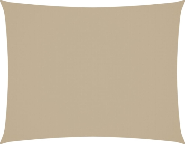 vidaXL Sonnensegel Oxford-Gewebe Rechteckig 3x6 m Beige 135158