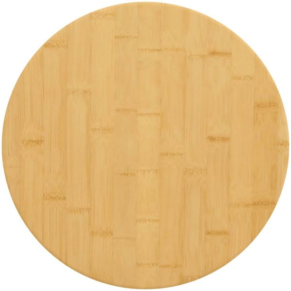 vidaXL Tischplatte Ø50x1,5 cm Bambus 352673