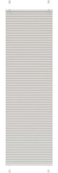 vidaXL Plissee Hellgrau 60x200 cm Stoffbreite 59,4 cm Polyester 4015356