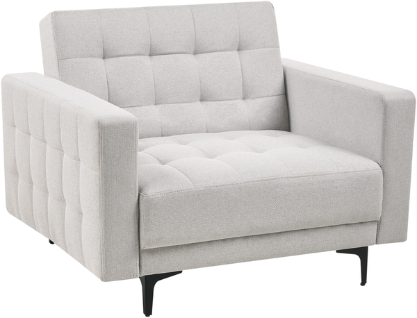 Sessel ABERDEEN Stoff Hellgrau