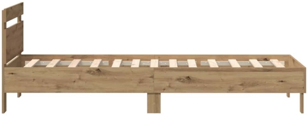 vidaXL Bettgestell Artisan-Eiche 90 x 200 cm Holzwerkstoff 863796 Bild 6
