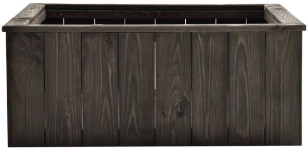vidaXL Hochbeet Dunkelgrau 74x77x30 cm Kiefer Massivholz 315415