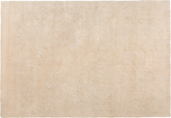 Teppich hellbeige 140 x 200 cm Shaggy DEMRE