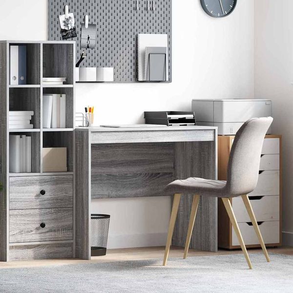 vidaXL Schreibtisch Graues Sonoma 90 x 50 x 76 cm 869439