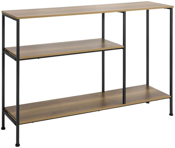 SoBuy FSB35-PF Konsolentisch Flur, Spanplatte, PVC-Beschichtung, Braun, 120 x 77 x 20 cm