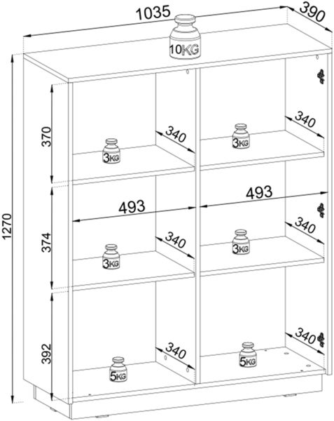 AX LIVING Kommode Modern Lirio KW103 103 cm breit, stilvoll, beige Bild 6
