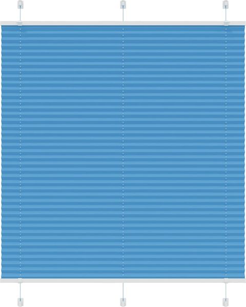 vidaXL Plissee Blau 120x100 cm Stoffbreite 119,4 cm Polyester 4015181