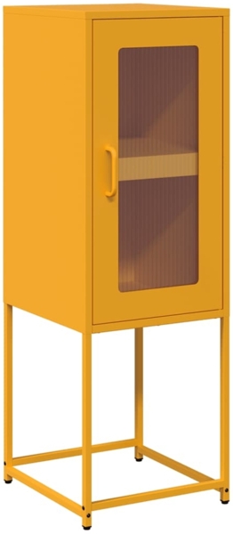 vidaXL Sideboard Senfgelb 36x39x107 cm Kaltgewalzter Stahl 853401